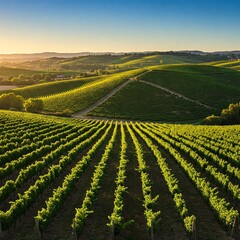 Golden Vineyard Hills