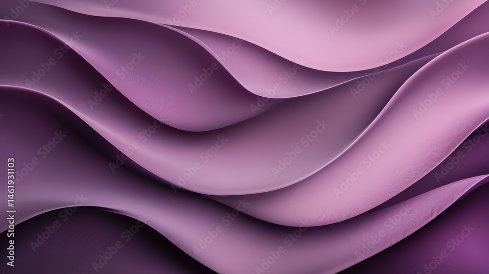 Fototapete Abstract Purple Waves Background with Smooth Gradient Texture and Elegant Curves Ideal for Modern Decorative Designs