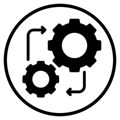 Obraz premium system glyph icon