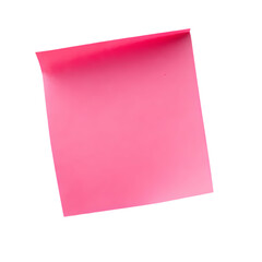 Pink Sticky Note Paper Texture HighResolution Image for Design isolated on transparent background