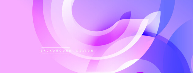 Abstract fluid shapes blend pink, purple, blue hues. Modern design evokes movement, energy, soft gradients. Minimal text reads background design.