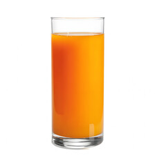 A glass of fresh orange juice, orange liquid in a clear glass, bright orange beverage, vibrant citrus drink, refreshing juice, drinking glass with orange liquid, high-quality photo of orange juice
