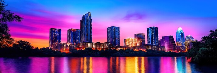 manga austin texas downtown skyline -