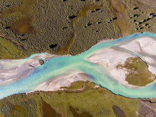 The scenery of Xinluhai in Ganzi Prefecture, Sichuan, China