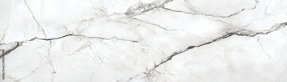 Poster Delicate White Marble Texture with Subtle Veins Abstract Background Featuring a Natural Stone Pattern Design in Shades of Gray