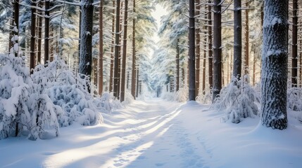 Obraz premium blanket snow lines