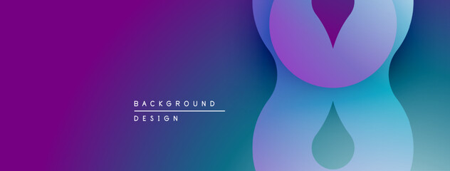 Abstract gradient background. Purple, blue hues blend smoothly. Modern design elements create dynamic visual impact. Minimalist aesthetic.
