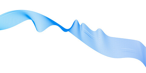 Blue wave lines on white background.abstract blue lines pattern or wavy stripes for business background, Curve wave seamless pattern. Line art striped graphic template,	
