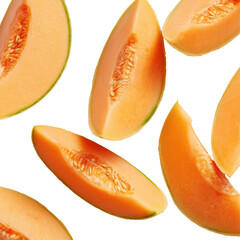 Pineapple Chunks in a Bowl, Fresh and Appetizing on Transparent Background

