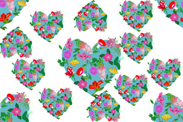 seamless pattern with flowers