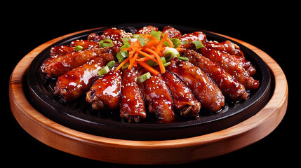 grilled meat with vegetables