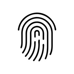 fingerprint on a white background