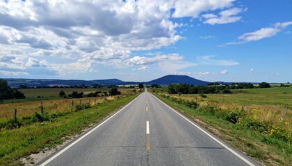 Obraz premium country road in the countryside