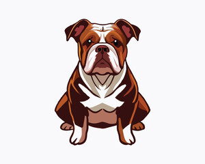 -bulldog-hand-drawn-engraving-consistent-outline.	