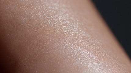 Fototapeta premium Close up of smooth skin texture with natural shine