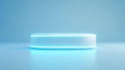 3d illustration showcases isolated futuristic sensor with glowing elements on gradient background