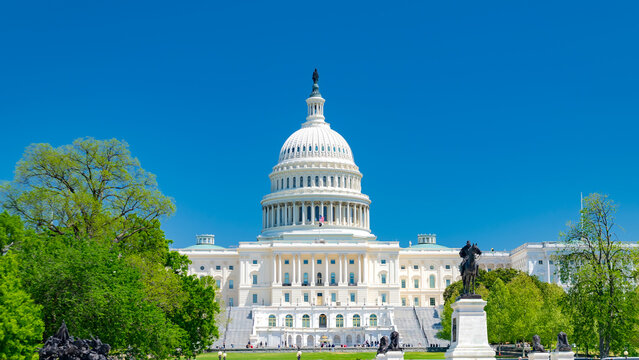 Fototapeta National Capitol and the U.S. Congress in Washington, DC. National Landmark.