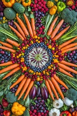 Fototapeta premium Colorful Veggie and Fruit Design