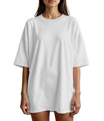Oversized T-Shirt on Female Model