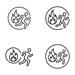 Burn Calories Outline Icon for Fitness and Health Tracking
