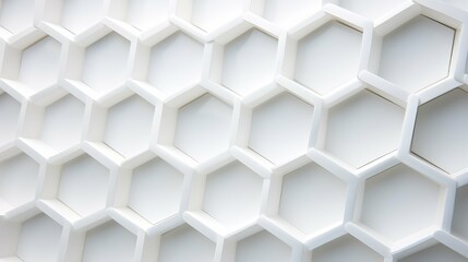 Naklejka premium close hexagon white background