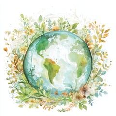 Earth surrounded by nature (1)
