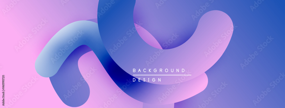 Leinwandbilder Abstract fluid shapes, pink purple gradients. Modern design elements create dynamic background. Text reads background design.