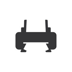 Obraz premium Printer Icon in Simple Style against White Background 