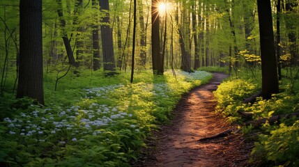 Obraz premium photograph spring hike