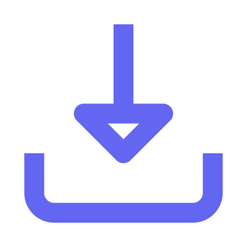 blue donwload icon
