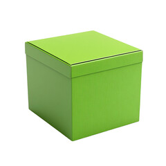 Bright Green Gift Box Perfect Packaging for Special Occasions isolated on transparent background
