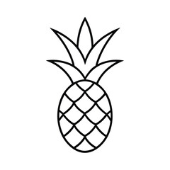 Obraz premium pineapple vector illustration