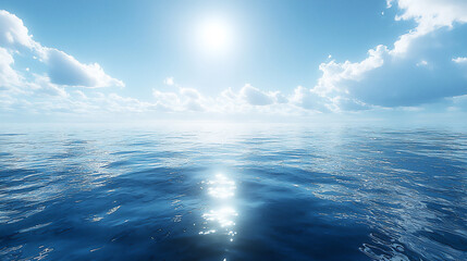 Fototapeta premium soft blue horizon,