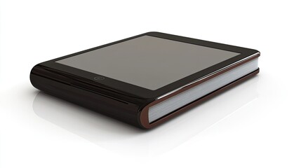 Modern Digital Tablet on White Background with Glossy Finish Look