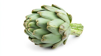 Fototapeta premium Fresh Artichoke Vegetable Isolated on White Background