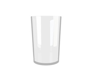 glass of water isolated on white
