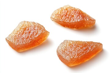 Dried fruit slices, light orange color
