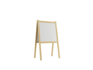 Advertising blank board isolated on transparent background