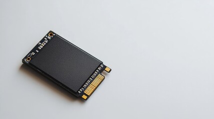 Modern Solid State Drive Technology on a Light Background