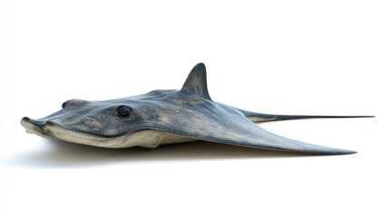Realistic Depiction of a Stingray on a White Background