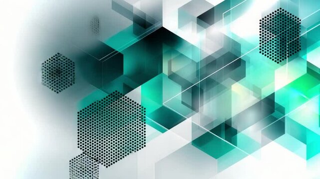 Creative abstract background with geometric shapes and colors for eco-friendly designs