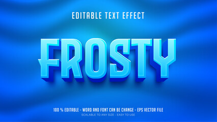 frosty editable text effect	
