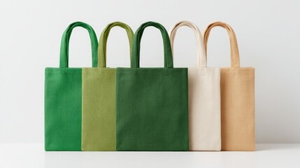 celebrate international plastic bag free day with minimalistic photo showcasing reusable shopping bags on pristine