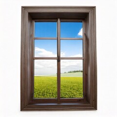 Window at white background