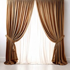 Curtain at white background