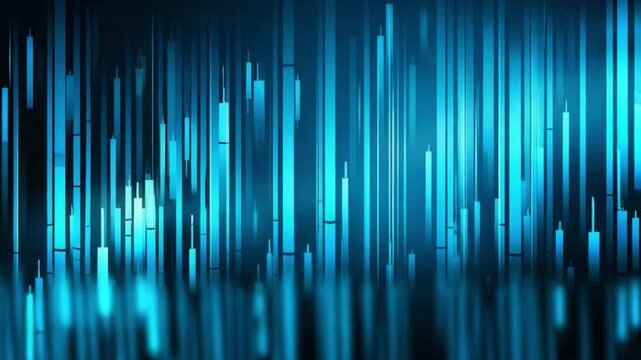 Creative blue vertical lines creating an abstract background for eco-friendly projects and designs