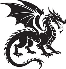 "Dragon Silhouette SVG – Fantasy Tribal Beast Clipart for DIY Crafts & Tattoos"

"Flying Dragon Outline – Mythical Creature Art for Shirts, Prints, and Logos"

"Black Dragon Silhouette PNG – Gothic Ve