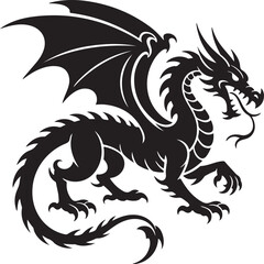 "Dragon Silhouette SVG – Fantasy Tribal Beast Clipart for DIY Crafts & Tattoos"

"Flying Dragon Outline – Mythical Creature Art for Shirts, Prints, and Logos"

"Black Dragon Silhouette PNG – Gothic Ve