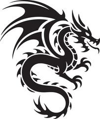 "Dragon Silhouette SVG &ndash; Fantasy Tribal Beast Clipart for DIY Crafts & Tattoos"

"Flying Dragon Outline &ndash; Mythical Creature Art for Shirts, Prints, and Logos"

"Black Dragon Silhouette PNG &ndash; Gothic Ve