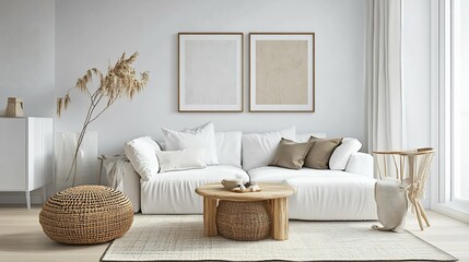 Serene Minimalist Living Room Design
